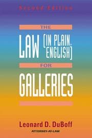 Tapa de The law (in plain English) for galleries
