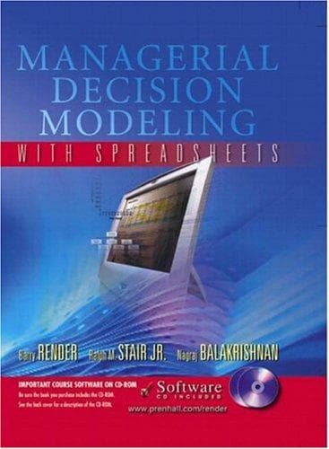Tapa de Managerial Decision Modeling with Spreadsheets and Student CD-ROM