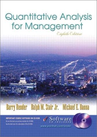 Tapa de Quantitative Analysis for Management and Student CD-ROM