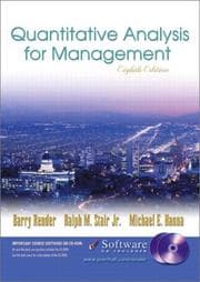 Tapa de Quantitative Analysis for Management and Student CD-ROM