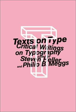 Tapa de Texts on type