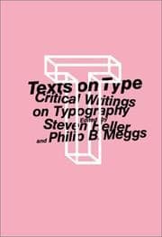 Tapa de Texts on type