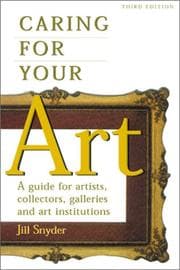 Tapa de Caring for your art