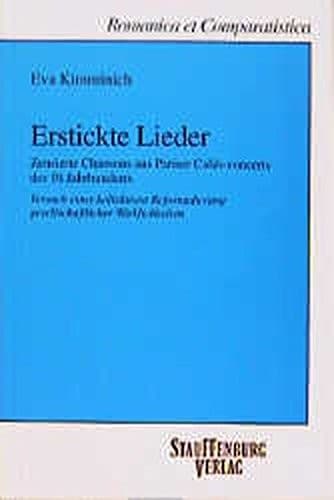 Tapa de Erstickte Lieder