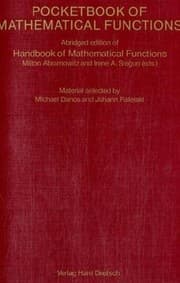Tapa de Pocketbook of mathematical functions