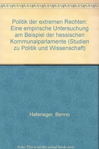 Tapa de Politik der "extremen Rechten"