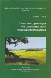 Tapa de Namen und Abgrenzungen von Landschaften in der Bundesrepublik Deutschgland