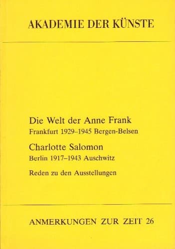 Tapa de Die Welt der Anne Frank