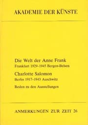 Tapa de Die Welt der Anne Frank