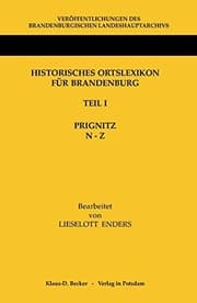 Tapa de Historisches Ortslexikon Für Brandenburg, Teil I, Prignitz, Band N-Z (German Edition)