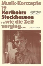 Tapa de Karlheinz Stockhausen-- wie die Zeit verging--
