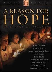 Tapa de A reason for hope in a time of tragedy