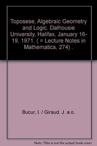Tapa de Toposes, algebraic geometry and logic