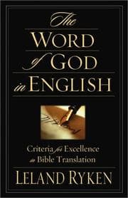 Tapa de The Word of God in English