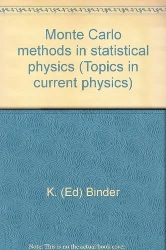 Tapa de Monte Carlo methods in statistical physics