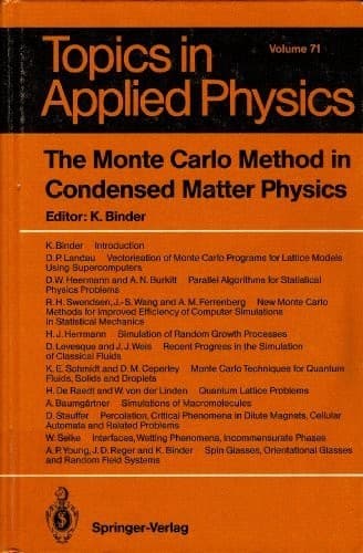 Tapa de The Monte Carlo method in condensed matter physics