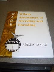 Tapa de Wilson Assessment of Decoding and Encoding (WADE) (Wilson Reading System)