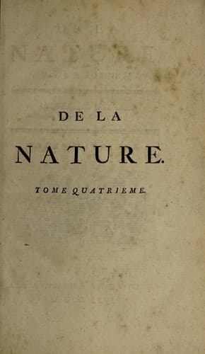 Tapa de De la nature