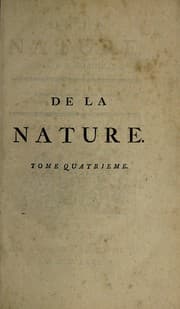 Tapa de De la nature