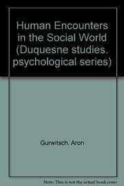 Tapa de Human encounters in the social world