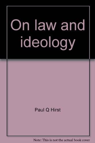 Tapa de On law and ideology