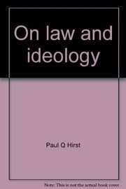 Tapa de On law and ideology