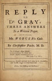 Tapa de A reply to Dr. Gray's three answers to a written paper