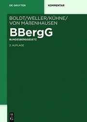 Tapa de Bbergg Bundesberggesetz: Kommentar (de Gruyter Kommentar) (German Edition)