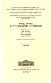 Tapa de Volkskunde Institutionen in Österreich