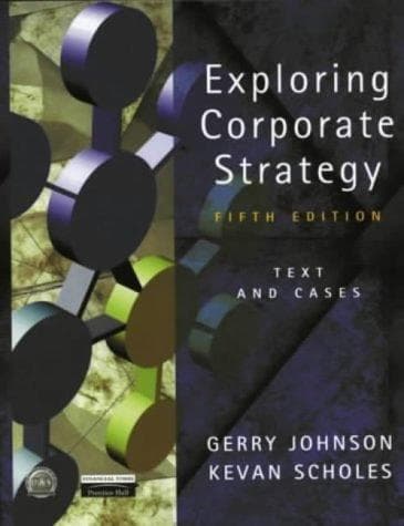 Tapa de Exploring corporate strategy