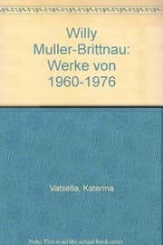 Tapa de Willy Müller-Brittnau