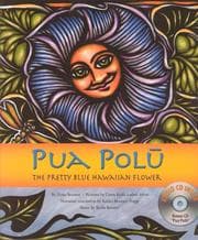 Tapa de Pua Polu, the pretty blue flower