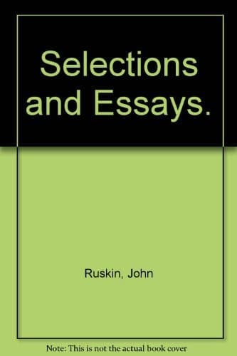 Tapa de Selections and essays.