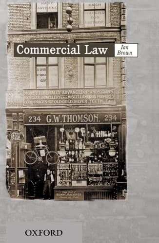 Tapa de Commercial law
