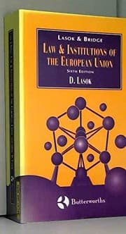 Tapa de Law and institutions of the European Union