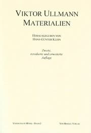 Tapa de Viktor Ullmann, Materialien