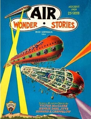Tapa de Air Wonder Stories, August 1929