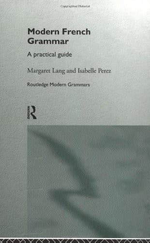 Tapa de Modern French grammar