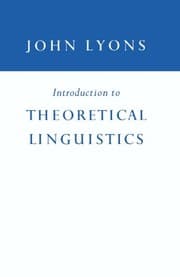 Tapa de Introduction to Theoretical Linguistics