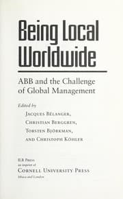 Tapa de Being local worldwide