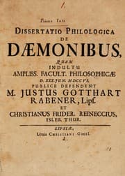 Tapa de Dissertatio philologica [-Dissertatio philologica secunda] de daemonibus