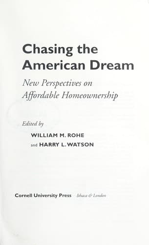 Tapa de Chasing the American dream