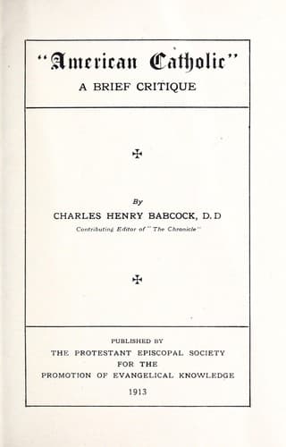 Tapa de "American Catholic"