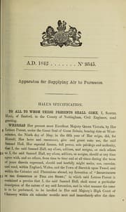 Tapa de Specification of Samuel Hall