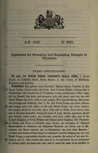 Tapa de Specification of David Evans