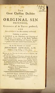 Tapa de The great Christian doctrine of original sin defended