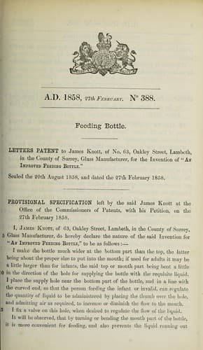 Tapa de Specification of James Knott