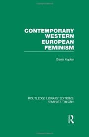 Tapa de Contemporary Western European Feminism (RLE Feminist Theory)