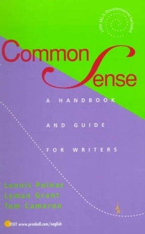 Tapa de Common Sense Handbook, The