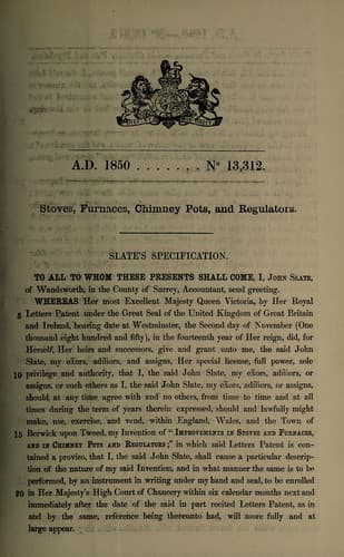 Tapa de Specification of John Slate